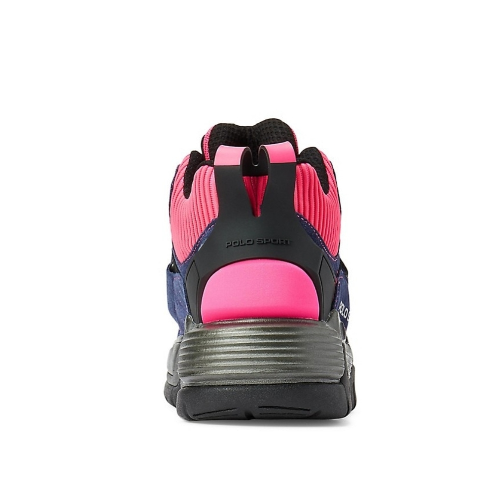 Polo Ralph Lauren Polo Sport PS100 Men's High Top Sneakers Newport Navy - Picture 5 of 5
